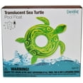 thumbnail image 6 of 48" Green Translucent Sea Turtle Pool Float, Ages 8+, 6 of 8