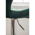 thumbnail image 6 of Roundhill Furniture Ellston Upholstered Adjustable Swivel Barstools in Green, Set of 2, 6 of 17
