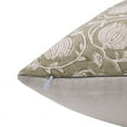 thumbnail image 3 of Fabdivine Block Print Throw Pillow Cover, 16x16 Inch Duck Canvas Decorative Cushion Cover, Floral Print Boho Design Green Pillow Cover for Sofa and Couch, 3 of 5