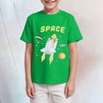 thumbnail image 2 of TOWED22 Cotton Shirt for 2-6T Boys Truck Dinosaur Toddler Kids T-Shirt Short Sleeve Excavator Construction T-Rex Tee Shirts(Green,5-6 Y), 2 of 4