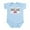 Sky Blue, variant on CafePress - Made In England Infant Bodysuit - Baby Light Bodysuit, Size Newborn - 24 Months