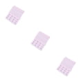 thumbnail image 2 of Baohd Extension Strap Bra Extender Buckle 3 Rows 3 Hooks Women Multicolor Lengthened Band Lingerie Replacement Intimates pink 3Set, 2 of 6