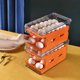 thumbnail image 4 of Sliding-type refrigerator storage box for fresh storage, shockproof rolling double-layer egg tray, dustproof sealed egg carton with lid, 4 of 5