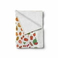 thumbnail image 2 of Vegan Soft Flannel Fleece Throw Blanket, Fruit and Vegetables Color Wheel with Foods Nutrition and Healthy Eating Concept, Cozy Plush for Indoor and Outdoor Use, 50" x 70", Multicolor, by Ambesonne, 2 of 6