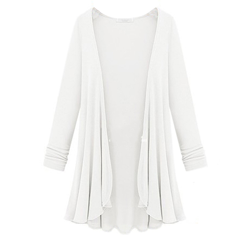 Long Sleeve White Cardigans
