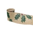 thumbnail image 3 of 6.56ft Christmas Burlap Ribbon Decorative Burlap Ribbon Roll Jute Burlap Roll, 3 of 3