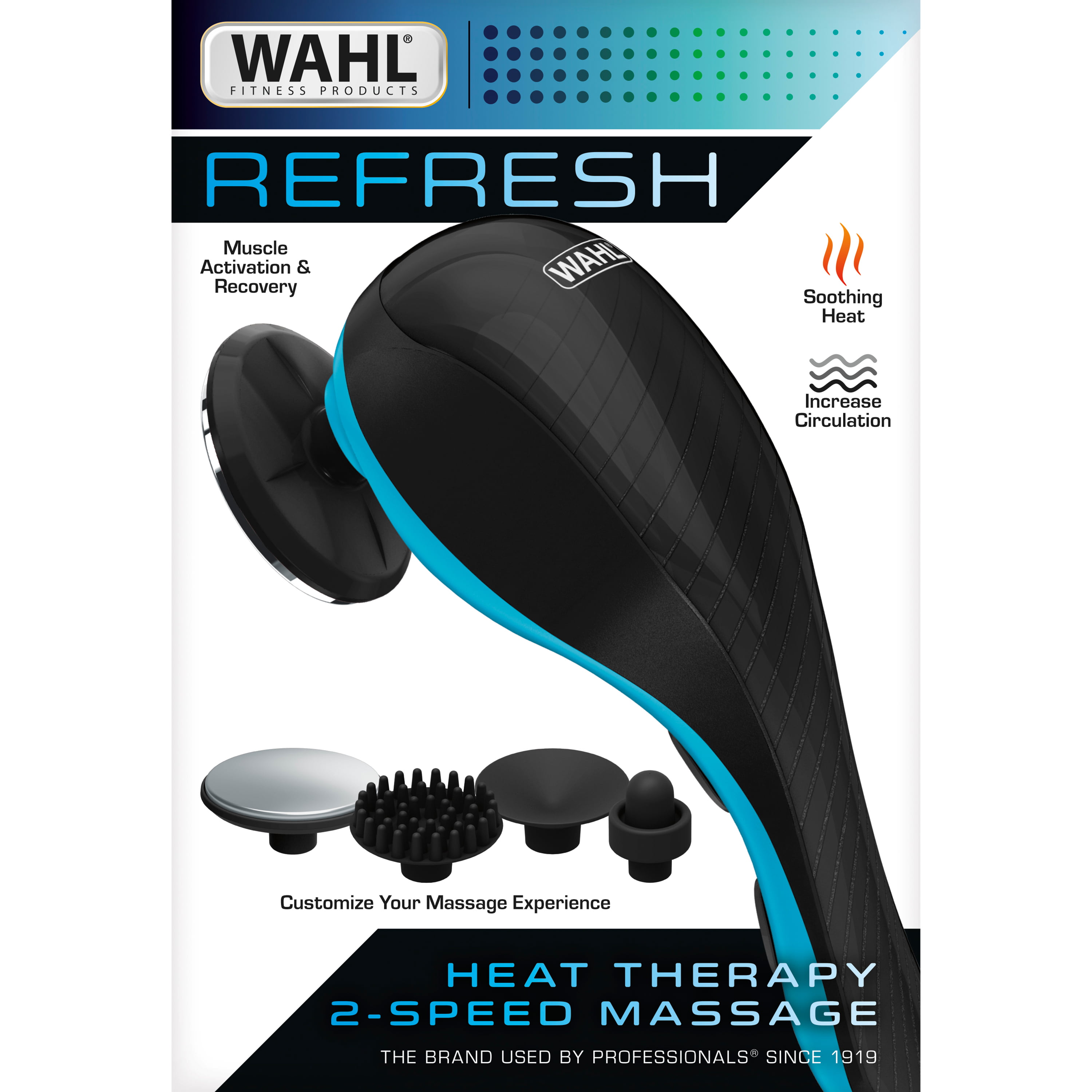 WAHL 4196-1001 2-Speed All-Body Massager with Heat 