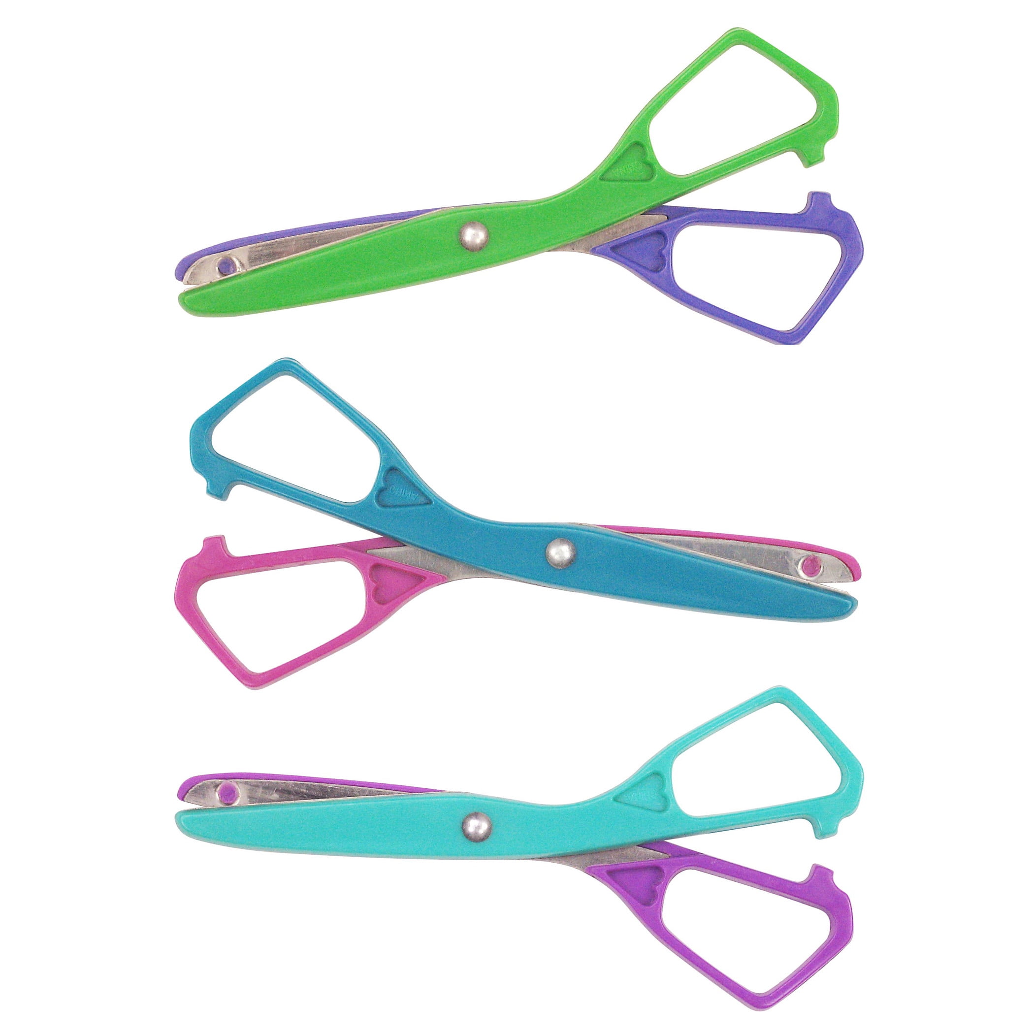Westcott Economy Plastic Safety Scissors, 5-1/2" Blunt, Assorted Colors (No Color Choice), Pack of 24
