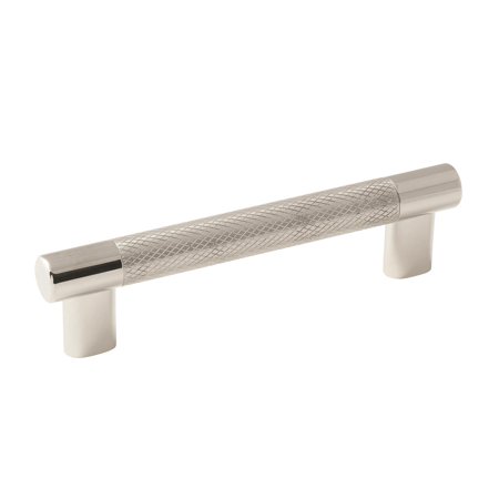 Sterling 128 Mm Pull Esquire 5-1/16 in (128 mm) Center-to-Center Polished Nickel/Stainless Steel Cabinet Pull ()