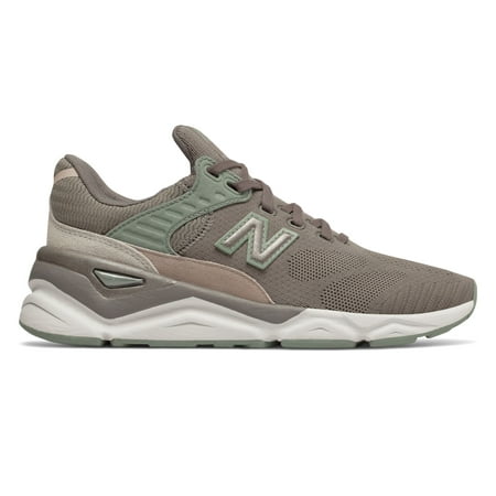 New Balance Women's X-90 Shoes Grey with Green