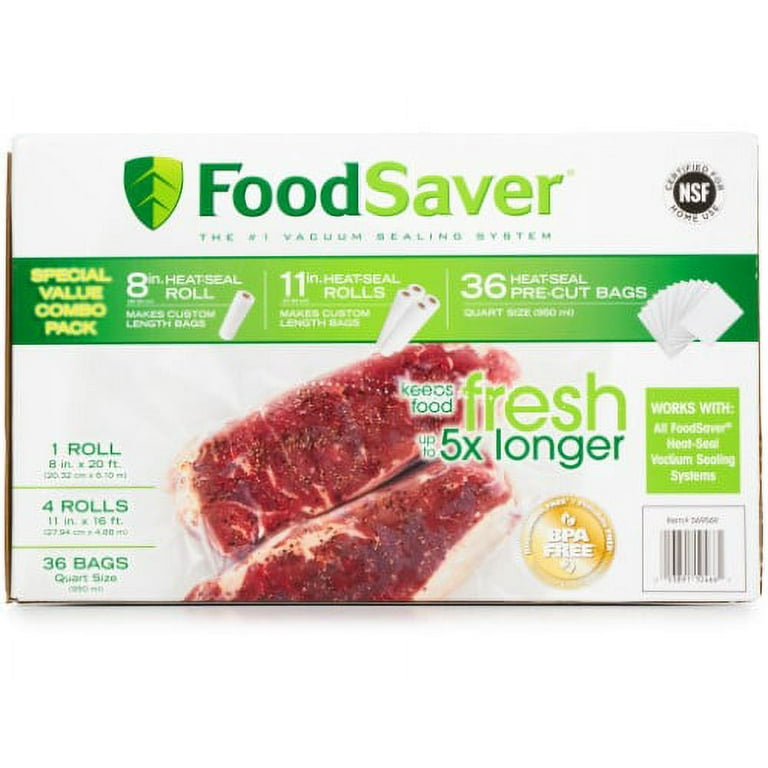 Kitcheniva Vacuum Sealer Bags Food Saver 11 x59 4 Rolls, 4 Rolls