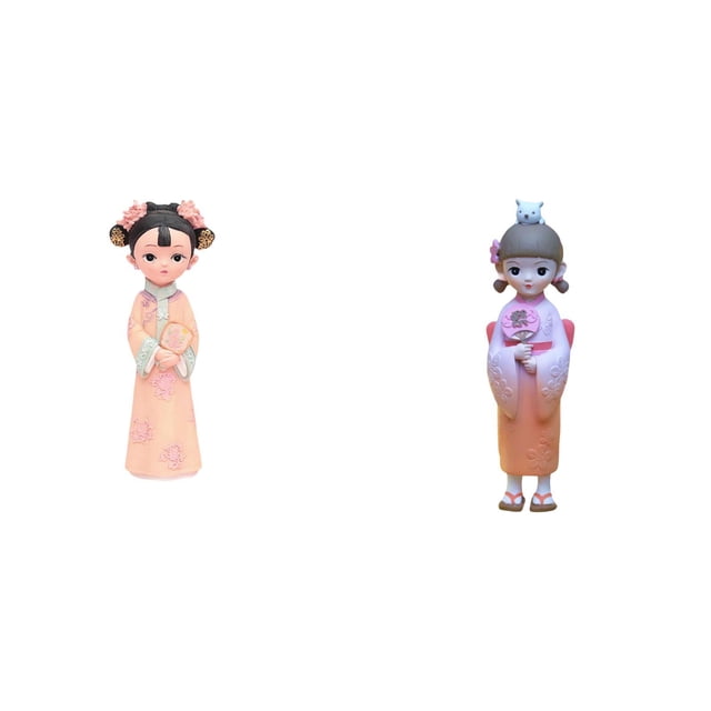 Estatua De Resina De Niña Tradicional China, Escultura En Miniatura, Kimono Japonés, Muñeca Geisha, Juguete Kabuki Para Dormitorio, Granja, Cumpleaños, Oficina, Tienda De Accesorios Para
