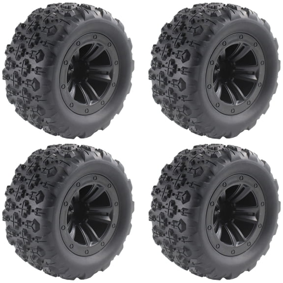 Tire Upgrade 4PCS Rubber Fits 1/16 Scale Models All Terrain