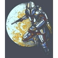 thumbnail image 2 of Women's Star Wars: The Mandalorian Mandalore's Moon  Racerback Tank Top Navy Blue Heather X Large, 2 of 4