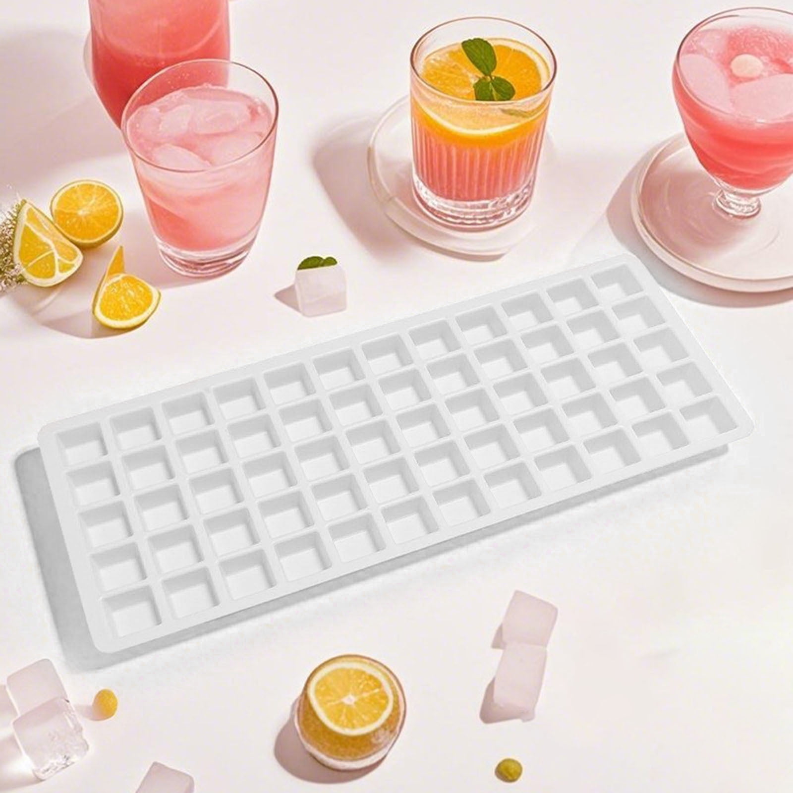 Silicone Food Molds for Freeze Dryer - Medium Square 60 Grid Trays for Fruits, Vegetables & Cake - Multi-Use Freeze Drying Accessories & Ice Cube Tray for Homemade Cubes