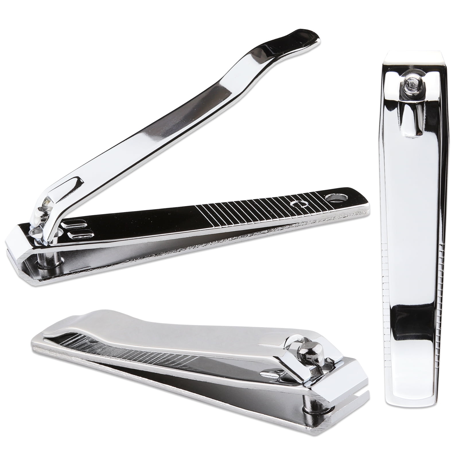 Beauticom 3 Piece Stainless Steel Nail Cipper - Straight Edge Cut Style