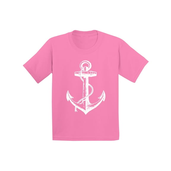 Awkward Styles Unisex Clothes Children's Themed Birthday Party Little Sailor Cute Clothing Anchor Youth T Shirt Anchor Style Captain Shirts for Kids Marine T-Shirt for Boys Sea Shirt for Girls
