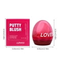 thumbnail image 3 of Soft Cute Sweetheart Fog Color Monochrome Powder Blusher Rouge Egg Powder Blusher With Beauty Makeup Monochrome Durable Rouge Makeup Pan, 3 of 6