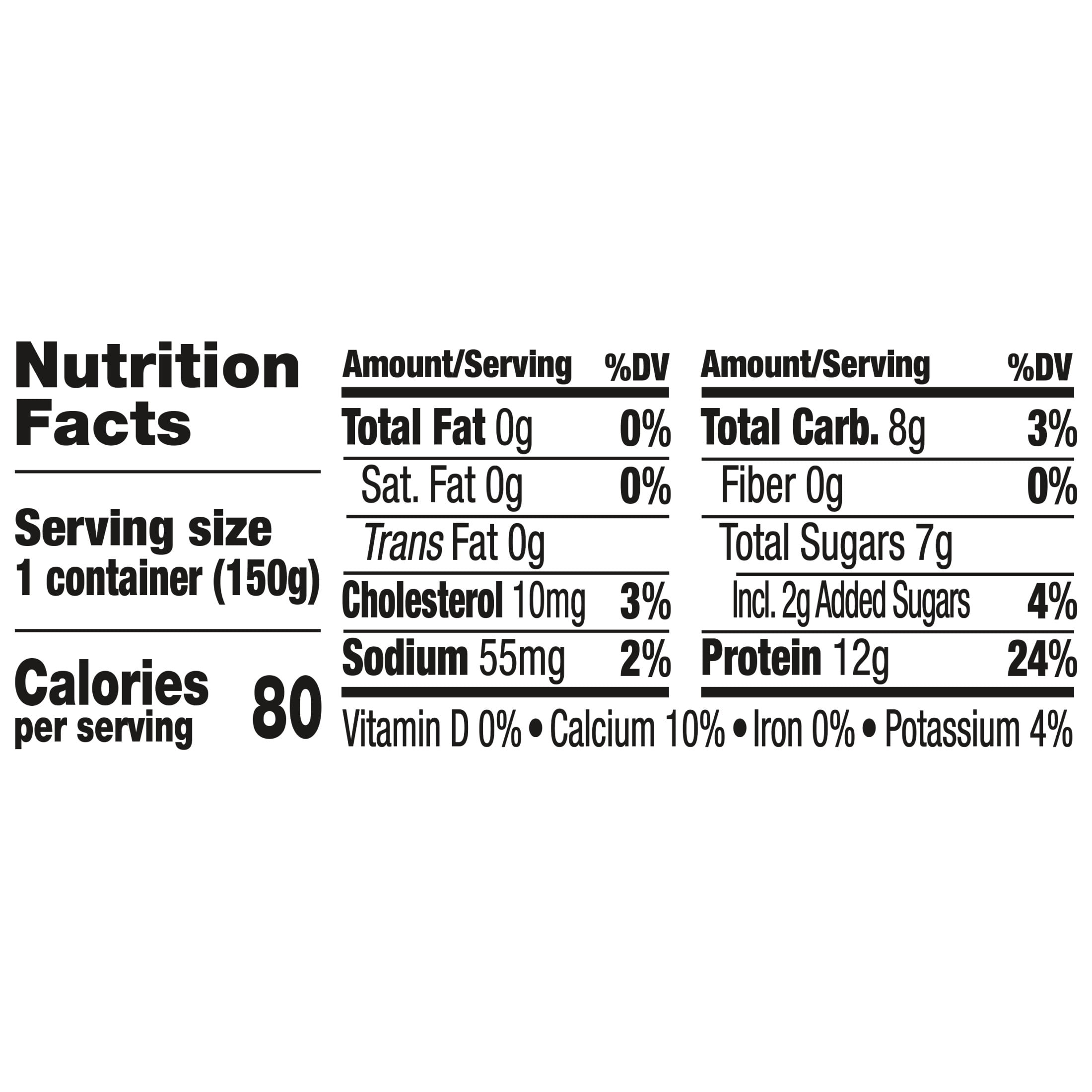 Light + Fit Creme Brulee Greek Fat Free Yogurt Cup, 5.3 oz