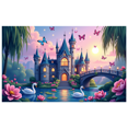 thumbnail image 6 of LUUFILx Fantasy Castle Backdrop Fairy Tale Theme for Birthday Party Decorations Photography Background Wedding Kids Event Banner Decor, 6 of 9
