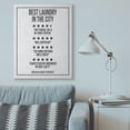 thumbnail image 2 of Stupell Industries Five Star Laundry Funny Word Black And White Design Super Canvas Wall Art by Daphne Polselli, 2 of 6