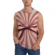 thumbnail image 1 of Fotbe Retro Bow Men's Camiseta sin Mangas Estampada para Hombres, Playera Casual para Gimnasio, Entrenamiento, Playa-3X-Large, 1 of 7