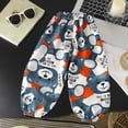 thumbnail image 2 of Gubotare Toddler Summer Pants Toddler Pull Up Loose Girls Pants Elastic Waist Long Pants 5T 6T (Navy,5-6 Years), 2 of 3