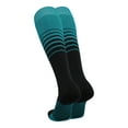 thumbnail image 2 of TCK Elite Breaker Striped Cushioned Soccer Socks - Teal/Black, X-Large, 2 of 2