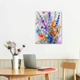 thumbnail image 3 of JEUXUS Floral Botanical Canvas Wall Art Vintage Plant Flower Poster 3 set Watercolor Blue Yellow Wildflower Print Painting Rustic Cottage Artwork for Bedroom Living Room Decor, 3 of 5