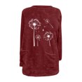 thumbnail image 4 of hotojiny Winter Warm Tops for Women Lounge Fleece Fuzzy Soft Pullover Shirts Comfy Long Sleeve Tops with Pockets, 4 of 4
