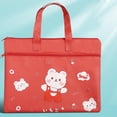 thumbnail image 3 of LOVIVER Adorable Portable File Bag Zipper Closure Child for Painting Red Bear, 3 of 8