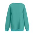 thumbnail image 6 of Women's Simple Solid Color Crewneck Pullover Sweatshirt Loose Long Sleeve Tops Casual Comfortable Fall Winter Clothes, 6 of 6
