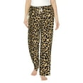 thumbnail image 2 of Lsque Leopard Print Print Women's Pajama Pants, Lounge Pant - Comfortable Home Wear,Elastic Waistband, Stylish Design-Small, 2 of 9
