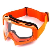 1Storm Adult Motocross Helmet BMX MX ATV Dirt Bike Helmet Racing Style HF801 + Goggle + Gloves Bundle; Sonic Orange