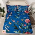 thumbnail image 2 of Castle Fairy Floral Butterflies Birds 4 Pieces Queen Sheet Sets for Teens Adults,Retro Vintage Luxury Aesthetic Ultra Soft Flat Sheet,Chic Flowers Blossoms Queen Fitted Sheet,Ultra Soft Home Decor, 2 of 7