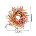 thumbnail image 2 of Wreath,Leaf Wreath, Door Hanging Decoration, Festival Props, Hanging Window Wall Hanging, 2 of 7