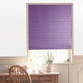 thumbnail image 3 of Persianas plisadas autoadhesivas para cocina, medias cortinas opacas para ventana, color morado, 3 of 8