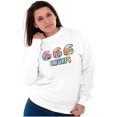thumbnail image 4 of Retro The Smurfs Cartoon Tie Dye Sweatshirt for Men or Women Brisco Brands S, 4 of 6