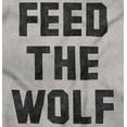 thumbnail image 2 of Feed The Wolf Sarcastic Hangry Gym Unisex Plus Fleece Graphic Sweatshirt Brisco Brands 4X, 2 of 5