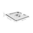thumbnail image 4 of 6 Pcs Hotel Pot Lid Wok Lid Hotel Pan Cover Replacement Slotted Steam Table Pan Cover Pan Lids Pan Replacement Lid, 4 of 6