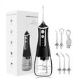 thumbnail image 1 of Irrigador bucal dental Water Flosser, 300 ml, 5 puntas de chorro, color rosa, 1 of 6