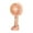 A Mini Fan Orange, variant on Cute Fruit Flower Portable Handheld Fan With Base, USB Rechargeable Small Desk Fan, Personal Fan For Kids Summer Travel Beach Camping Outdoor Play Cooling
