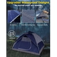 thumbnail image 6 of Camping Tents 4 Person Instant Pop Up Tent for Camping Waterproof Cabin Tents for Camp Easy Set up 2 in 1 Family Dome Tent with Rainfly Sun Shelter for Hiking & Traveling & Beach, 6 of 8