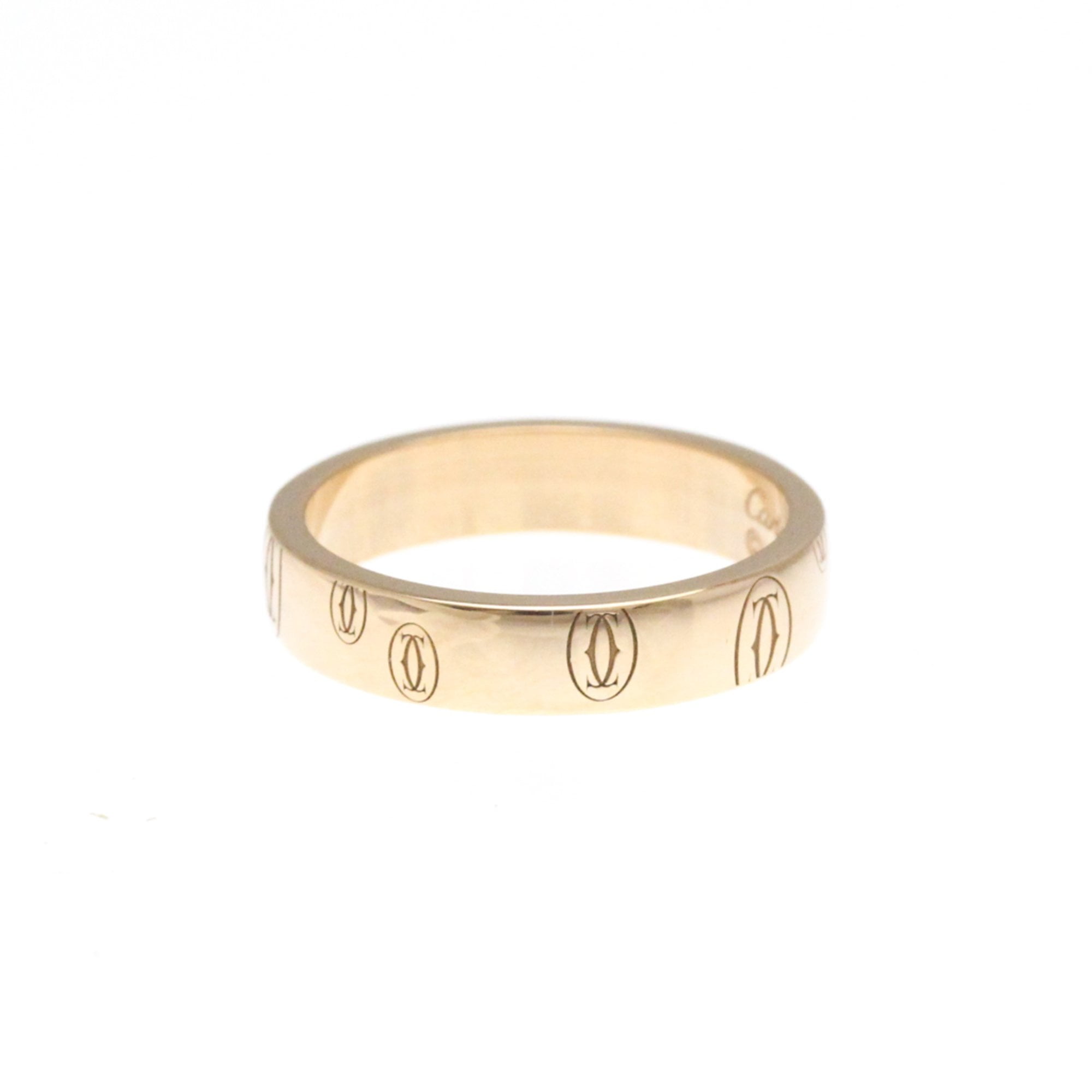 Pre-Owned Cartier Happy Birthday Pink Gold (18K) Fashion No Stone Band Ring Pink Gold (Good)