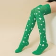 thumbnail image 3 of Dsscvnef Chaussettes Femmes Filles Mode Irlandaise St. Festive Rayée Mi-Tube Chaussettes Chaudes pour Hommes Femmes Invisibles, 3 of 4