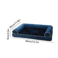 thumbnail image 3 of Blasgw Dark Gray Breathable Pet Bed - Comfortable Spacious Dog or Cat Mat for All Seasons, Easy to Clean Material 40x50x11cm blue, 3 of 8
