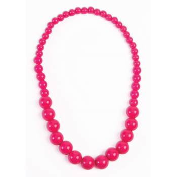 HOT PINK BIG PEARLS NECKLACE