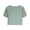 Green, variant on Women's Crew Neck Short Sleeve Cropped Top Casual Loose Fit Crop Tee for Daily Wear & Summer Outings