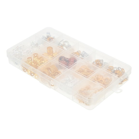 LOLIPPYY 169Pcs DIY Hair Extension Rings Hair Accessories for Braids Assorted Color