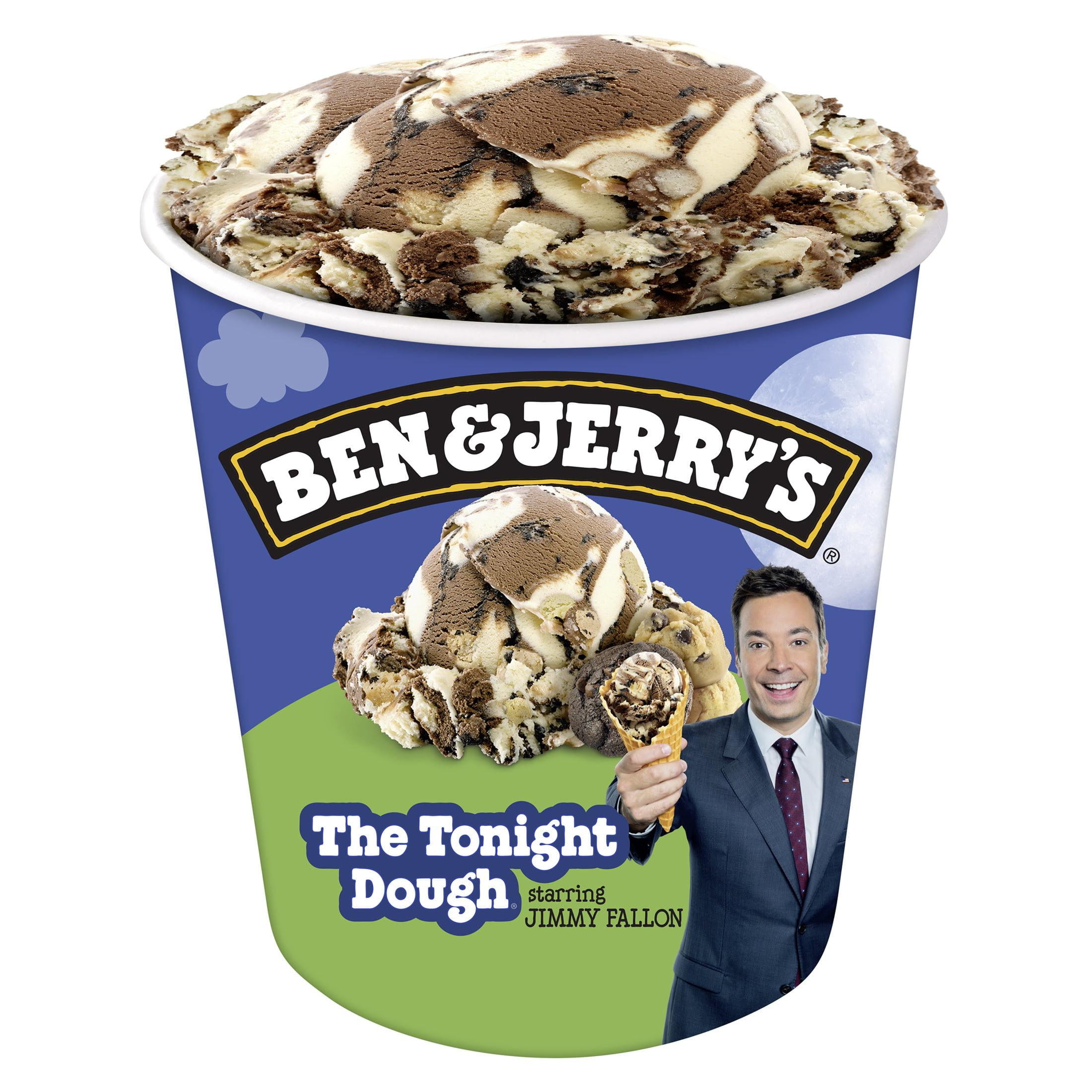 Ben & Jerry's The Tonight Dough Chunky Caramel & Chocolate Ice Cream Pint, 16 fl oz